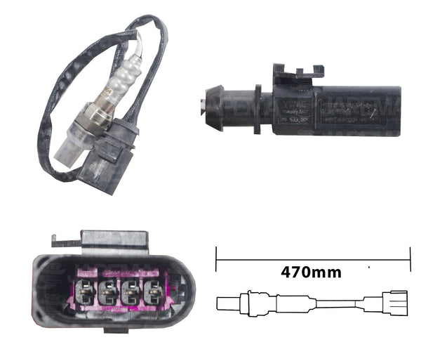 SKU11577 SENSOR DE OXIGENO DESPUES DEL CATALIZADOR 470MM MARCA JAPEMA