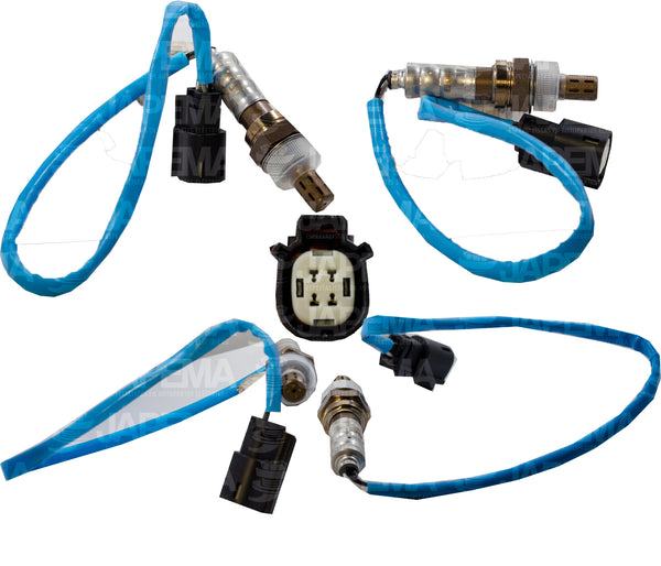SKU1663 SENSOR DE OXIGENO DESPUES DEL CATALIZADOR 6 TERMINALES 325MM MARCA JAPEMA