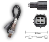 SKU7851 SENSOR DE OXIGENO ANTES Y DESPUES DEL CATALIZADOR 4 TERMINALES 510MM LARGO MARCA JAPEMA