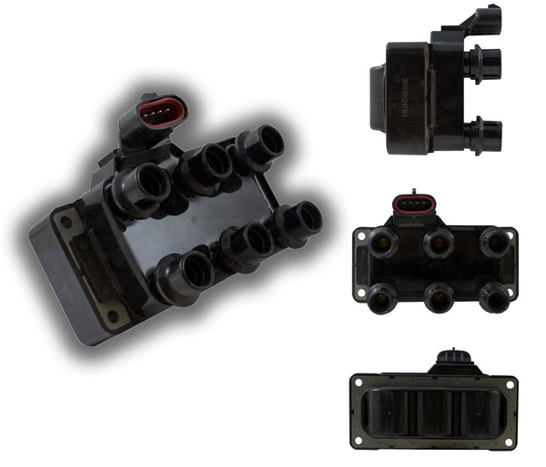 SKU521 BOBINA ENCENDIDO ELECTRONICO 4 TERMINALES MARCA JAPEMA