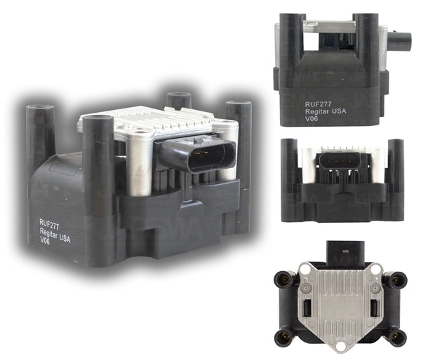 SKU5396 BOBINA ENCENDIDO ELECTRONICO 4 TERMINALES MARCA JAPEMA