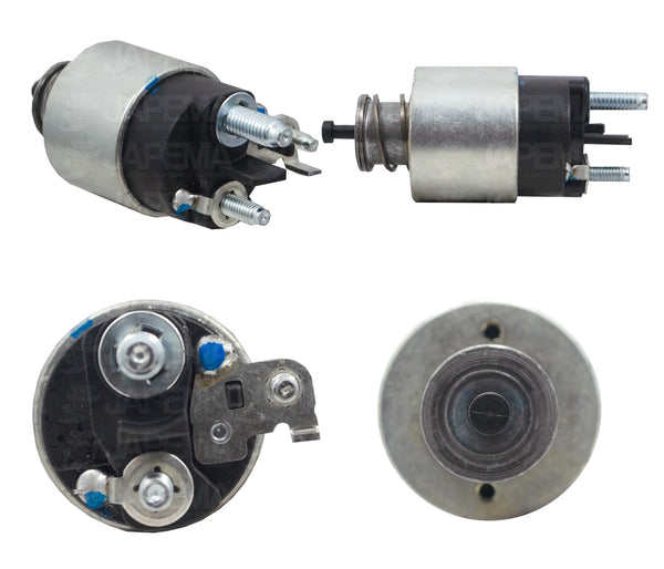 SKU1641 SOLENOIDE VALEO 12V 3 TERMINALES MARCA JAPEMA