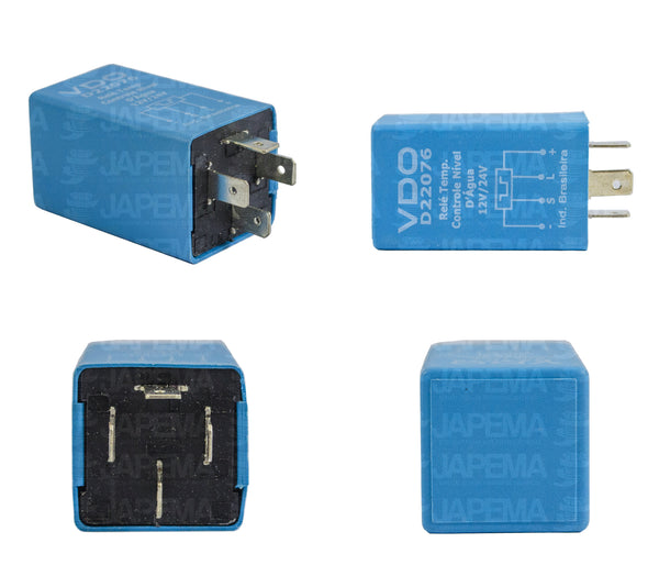 SKU13969 RELEVADOR 4 TERMINALES 12V - 24V NIVEL ANTICONGELANTE  AUTOBUS MERCEDES BENZ M96 SCANIA MARCA JAPEMA