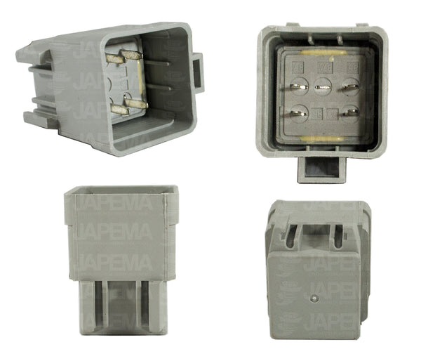 SKU13139 RELEVADOR 5 TERMINALES 12V 20AMP VENTILADOR DE RADIADOR MARCA JAPEMA