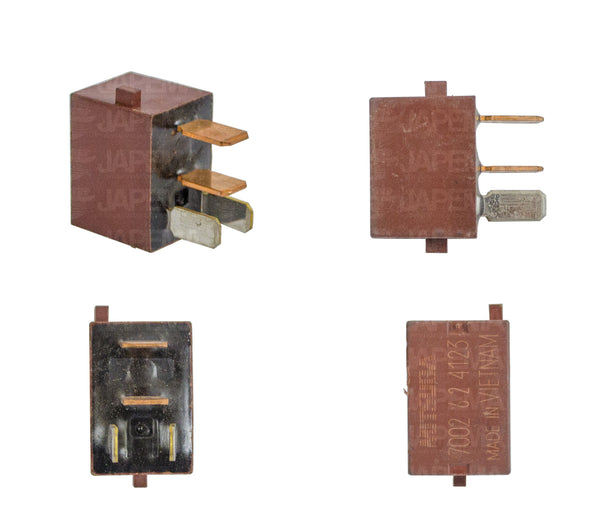 SKU8608 RELEVADOR 4 TERMINALES 12V 20AMP COMPUTADORA MARCA JAPEMA