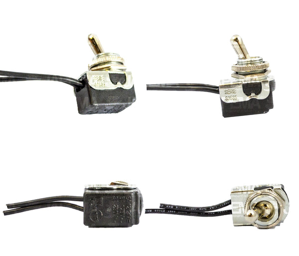 SKU222 INTERRUPTOR DE PALANCA 2 TERMINALES CON CABLE COLA DE RATA CALIDAD JAP