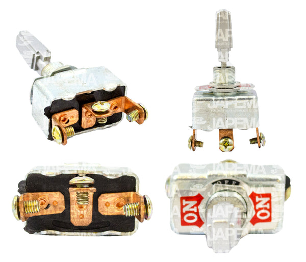 SKU231 INTERRUPTOR DE PALANCA 2 PASOS 3 TERMINALES DE TORNILLO MARCA ECONOMICA