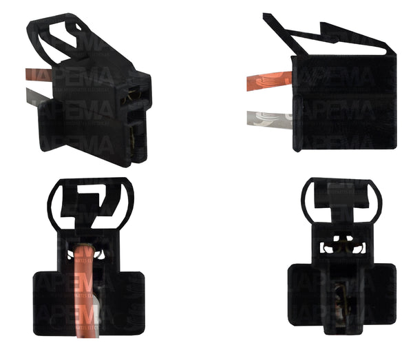 SKU1442 CONECTOR / ARNES 2 TERMINALES ALTERNADOR FORD 1G MARCA JAPEMA