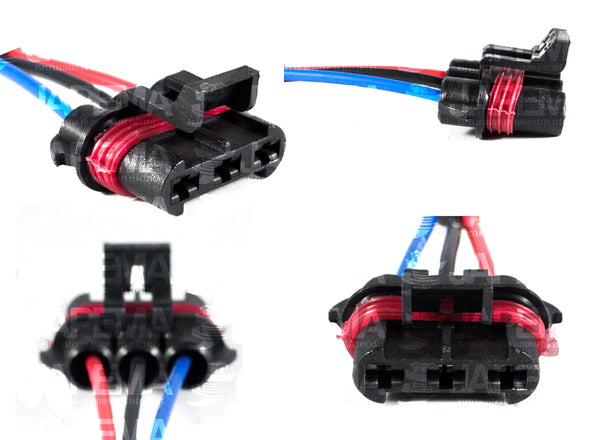 SKU6463 CONECTOR 3 TERMINALES  MARCA ECONOMICA