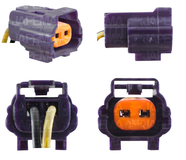 SKU8808 CONECTOR 2 TEMINALES VALVULA IAC MARCA ECONOMICA NISSAN