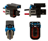 SKU657 CONECTOR / ARNES 2 TERMINALES INYECTOR DE GASOLINA MARCA JAPEMA CHEVROLET 99-07