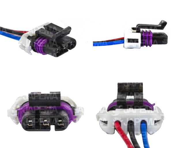SKU2804 CONECTOR / ARNES 3 TERMINALES PARA BOBINA DE ENCENDIDO MARCA ECONOMICA