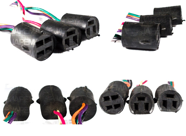 SKU10477 CONECTOR 4 TERMINALES MARCA ECONOMICA