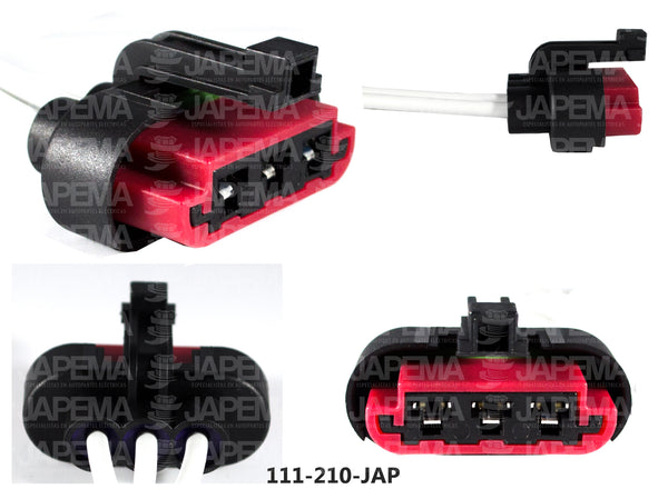 SKU12955 CONECTOR 3 TERMINALES MARCA JAPEMA