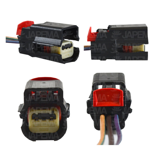 SKU13851 CONECTOR 3 TERMINALES SENSOR CIGÜEÑAL MARCA JAPEMA