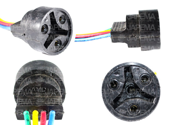 SKU12233 CONECTOR / ARNES 4 TERMINALES INTERRUPTOR LLAVE UNIVERSAL MARCA ECONOMICA