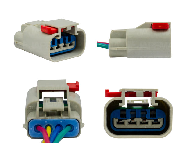 SKU4608 CONECTOR 4 TERMINALES PARA BOMBA DE GASOLINA MARCA ECONOMICA