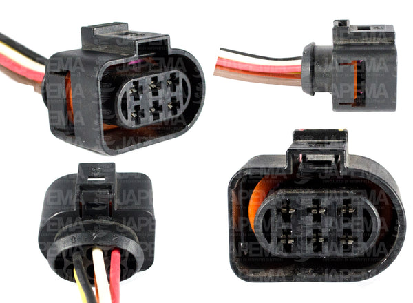 SKU5054 CONECTOR 6 TERMINALES MARCA JAPEMA