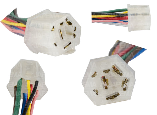 SKU9579 CONECTOR / ARNES 7 TERMINALES MARCA ECONOMICA