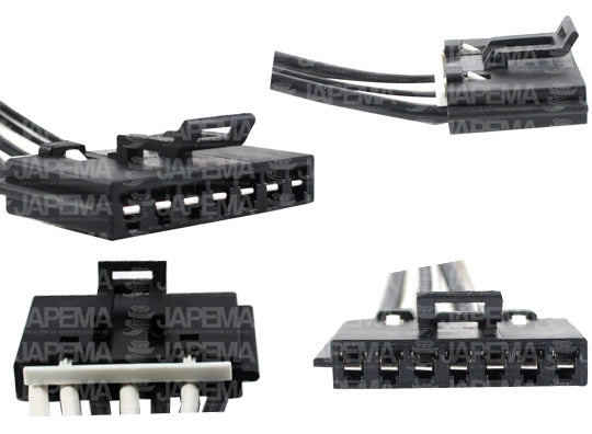 SKU9755 CONECTOR / ARNES 7 TERMINALES  MARCA ECONOMICA