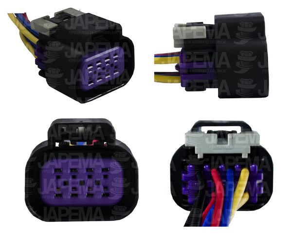 SKU734 CONECTOR / ARNES 8 TERMINALES MARCA JAPEMA