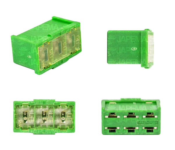 SKU7112 FUSIBLE BLOQUE 3 FUSIBLES 40/40/40 AMP MARCA JAPEMA