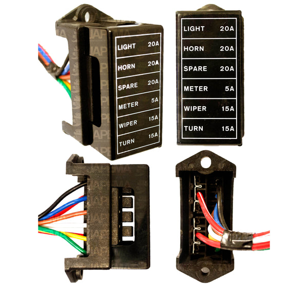 SKU183 PORTA FUSIBLE CAJA 6 FUSIBLES ATC ECONOMICO