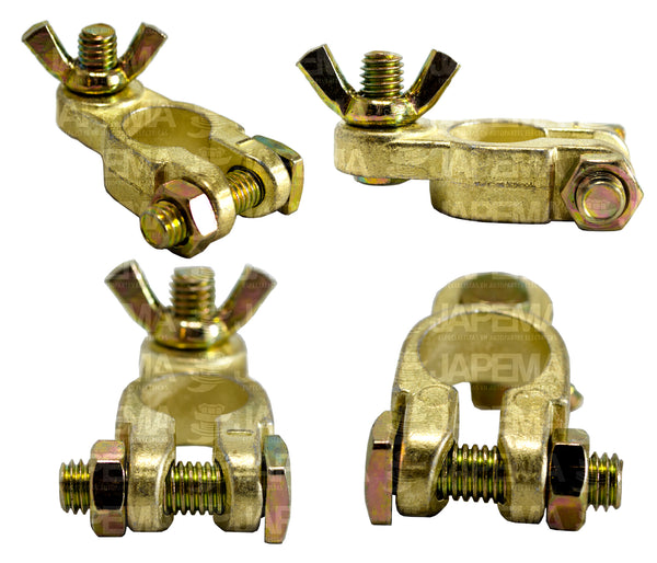 SKU7466 TERMINAL DE BATERÍA TIPO MARIPOSA KIT 2 PIEZAS MARCA ECONÓMICA