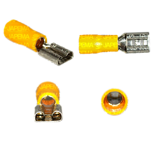 SKU349 TERMINALITA ENCHUFE HEMBRA AMARILLA CABLE 10-12