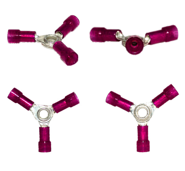 SKU9904 TERMINALITA ROJA UNION TRIPLE CABLE 18-22 MARCA JAPEMA