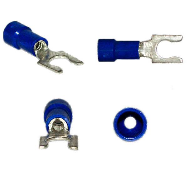 SKU6200 TERMINALITA ABIERTA SNAP #10 AZUL CABLE 14-16 MARCA PREMIUM