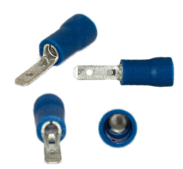 SKU3143 TERMINALITA AZUL MACHO CABLE 14-16 MARCA PREMIUM