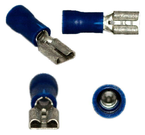 SKU4485 TERMINALITA ENCHUFE HEMBRA AZUL CABLE 14-16 MARCA JAPEMA