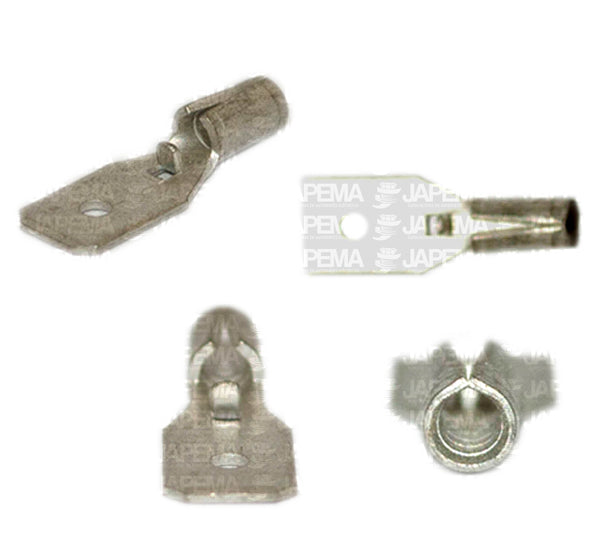 SKU3604 TERMINALITA MACHO SIN AISLAR .187 CABLE 18-22 MARCA JAPEMA
