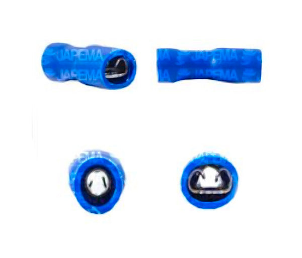 SKU9336 TERMINALITA ENCHUFE HEMBRA AISLADA .187mm X .020mm AZUL CABLE 14-16