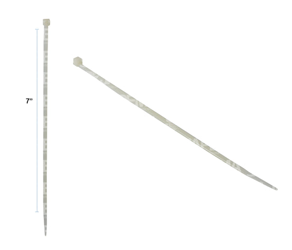 SKU8547 CINCHOS DE PLASTICO 7PULGADAS COLOR BLANCO MARCA ECONOMICA