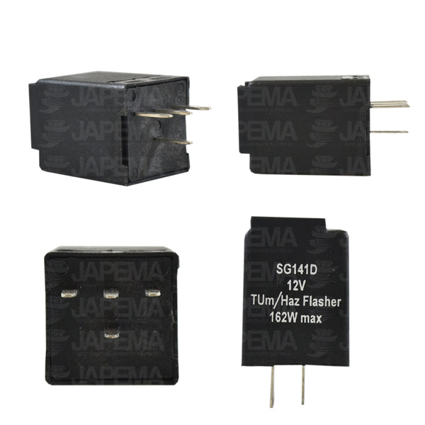 SKU5446 DESTELLADOR DE LUCES FLASHER 4 TERMINALES 12V MARCA JAPEMA