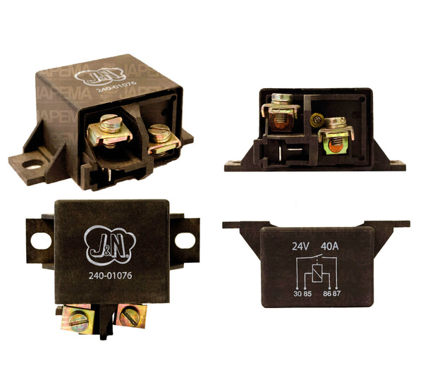 SKU6758 RELEVADOR 4 TERMINALES 24V 40AMP UNIVERSAL MARCA JAPEMA