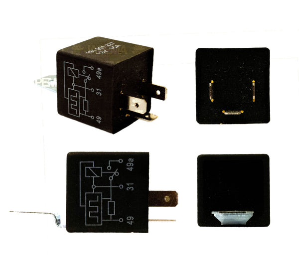 SKU5605 RELEVADOR 3 TERMINALES 12V 15AMP DIRECCIONALES MARCA ECONOMICA