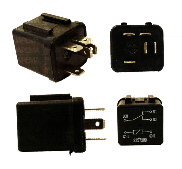SKU8619 RELEVADOR 5 TERMINALES 12V 20 AMP MULTIFUNCION MARCA JAPEMA