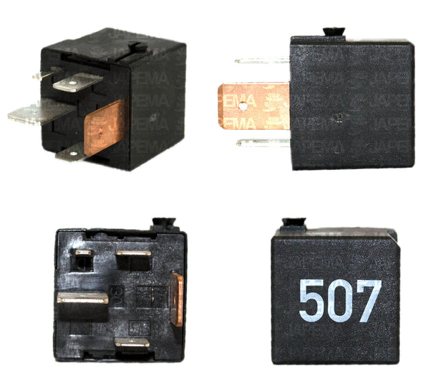 SKU7379 RELEVADOR 5 TERMINALES 12V 50AMP DE MOTOR DE ARRANQUE MARCA JAPEMA