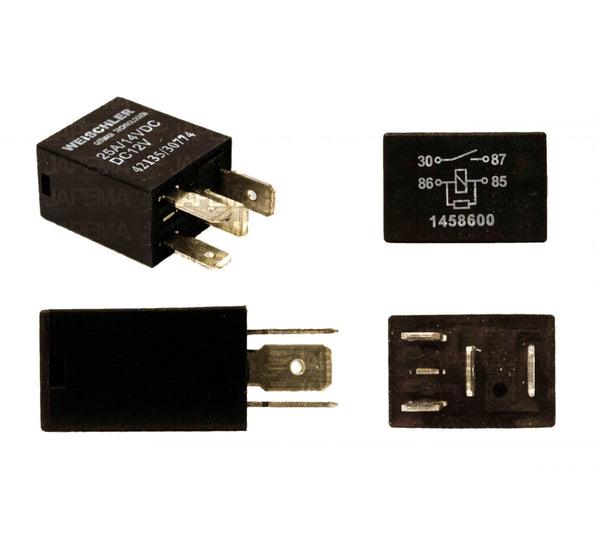 SKU6617 RELEVADOR 4 TERMINALES 12V 15AMP-25AMP MARCA JAPEMA