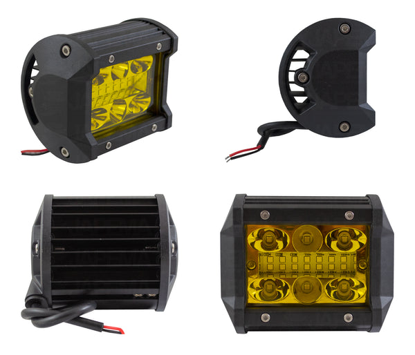 SKU9332 FARO AUXILIAR LED RECTANGULAR 2.5" 240W 6000K 20,000LM SPOT MARCA JAPEMA