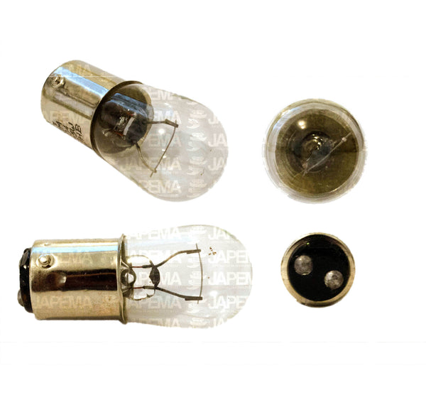 SKU7595 FOCO INCANDESCENTE 1004 12V 12W BA15d 1FILAMENTO 2POLOS PATAS PAREJAS MARCA ECONOMICA