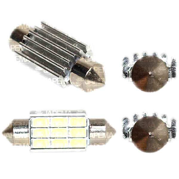 SKU5577 FOCO LED FESTOON 11X36 12V 9LEDS SV8.5-8 MARCA JAPEMA