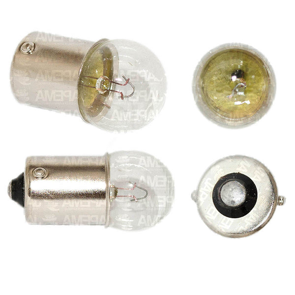 SKU7597 FOCO INCANDESCENTE 67 12V 10W BA15s G18.5 1POLO 1FILAMENTO PATAS PAREJAS FOCO MARCA ECONOMICA
