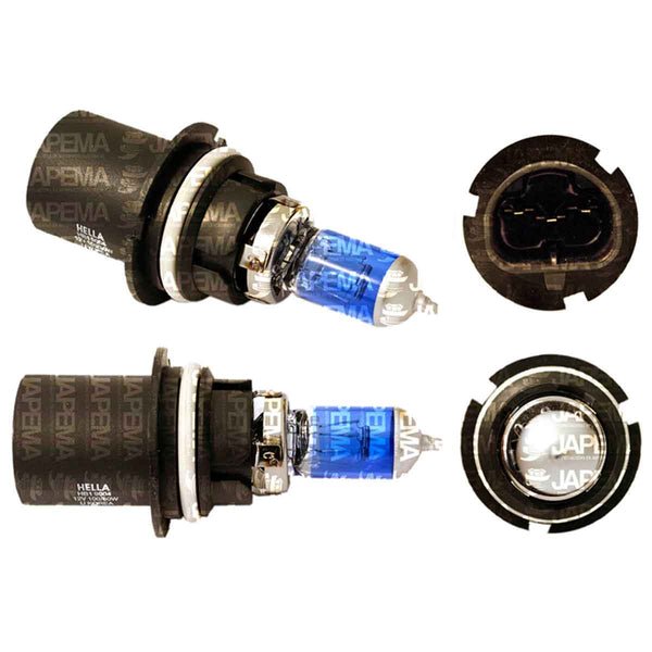 SKU4421 FOCO HALOGENO XENON 9004 DARK BLUE 12V 100/80W 900/800LM P29t T4.625 FOCO MARCA HELLA