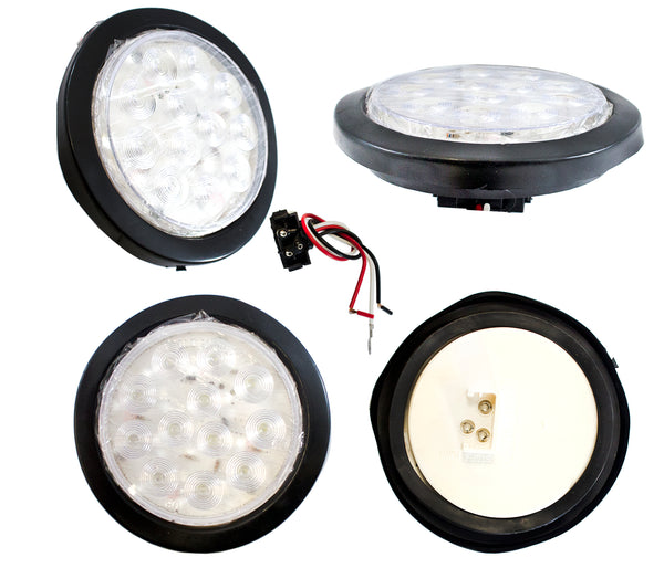 SKU6135 PLAFON LED REDONDO 4" COLOR BLANCO 12V-24V 12 LEDS MARCA JAPEMA