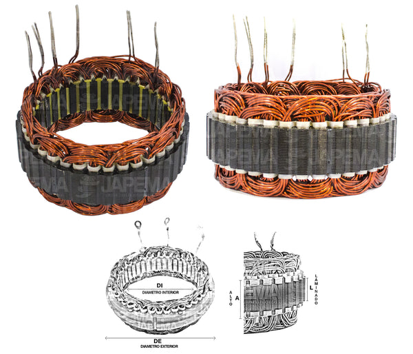 SKU743 ESTATOR ALTERNADOR FORD 3G 12V 95AMP MARCA JAPEMA