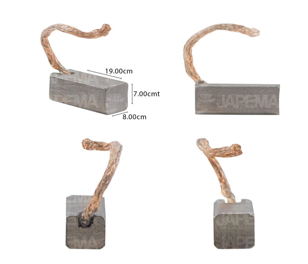 SKU4246 CARBON LIMPIAPARABRISAS, VENTILADOR AUTOMOTRIZ 7x8x19mm
